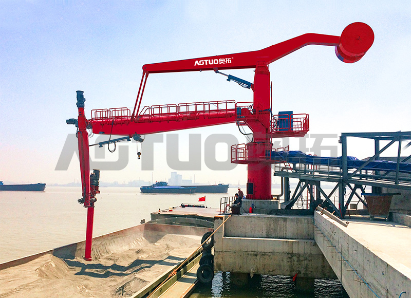 600-15000 DWT 100-500t/h ফিক্সড স্ক্রু শিপ আনলোডার